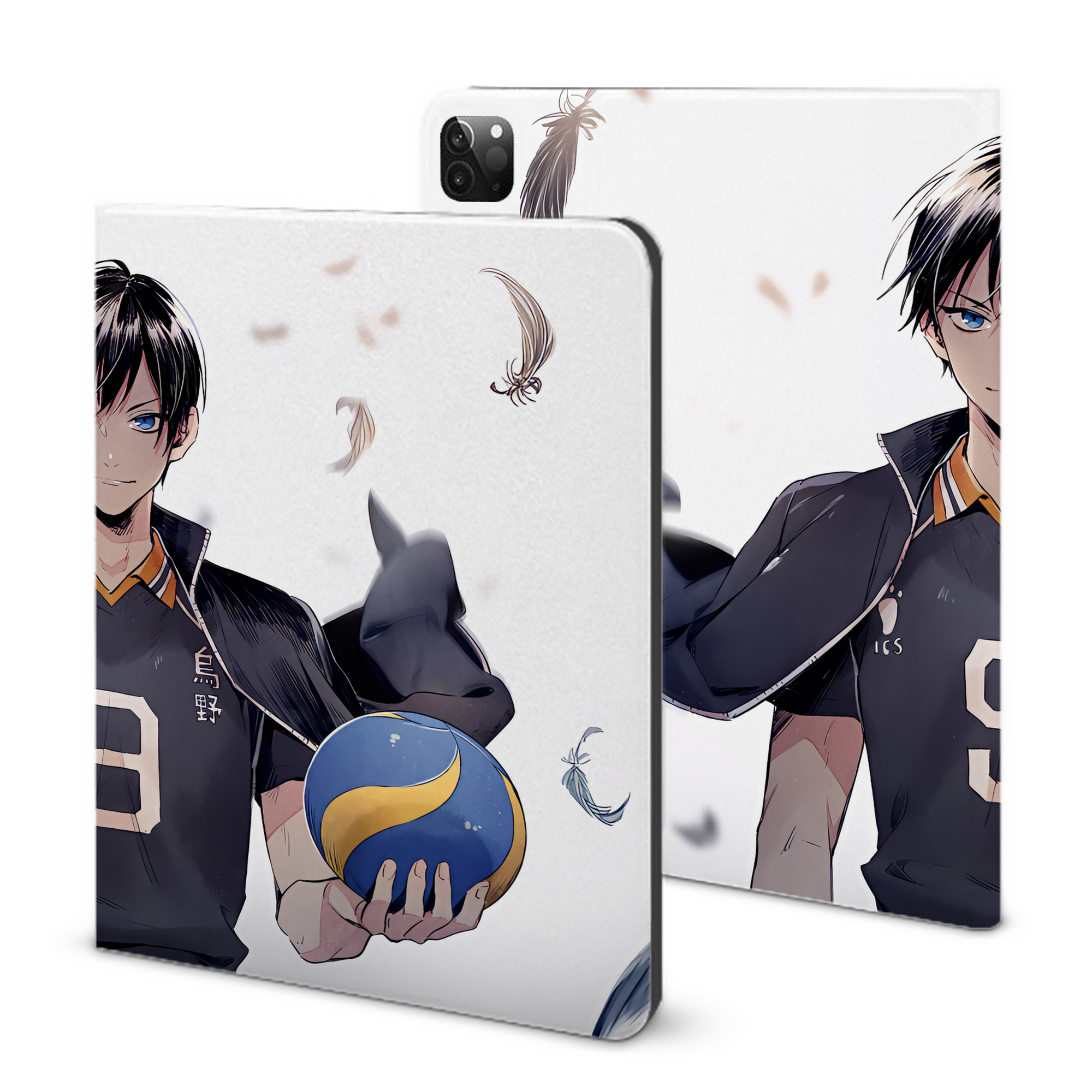 （画像用） ハイキュー!! Haikyu!! IPadケース ペンホルダー付き ブックスタイルデザイン